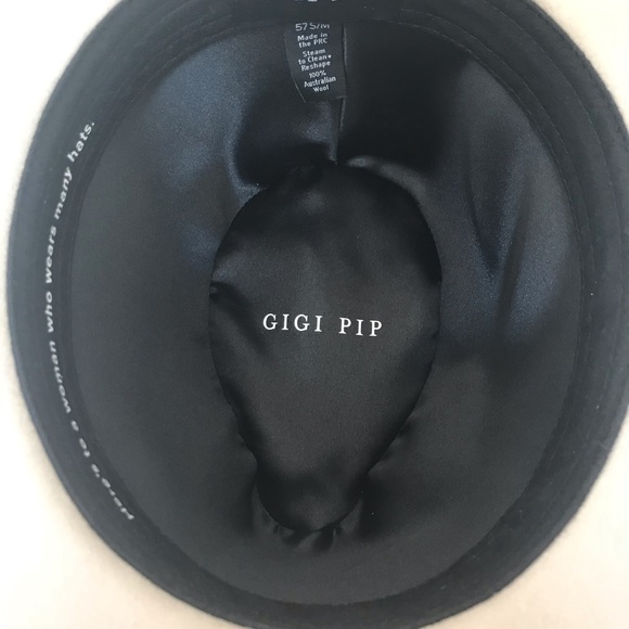 Gigi pip Billie tall crown ivory  hat - Picture 3 of 3